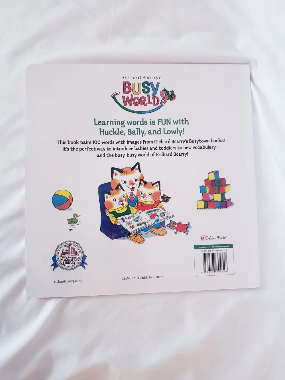 Richard Scarry's 100 First Words Kids Book